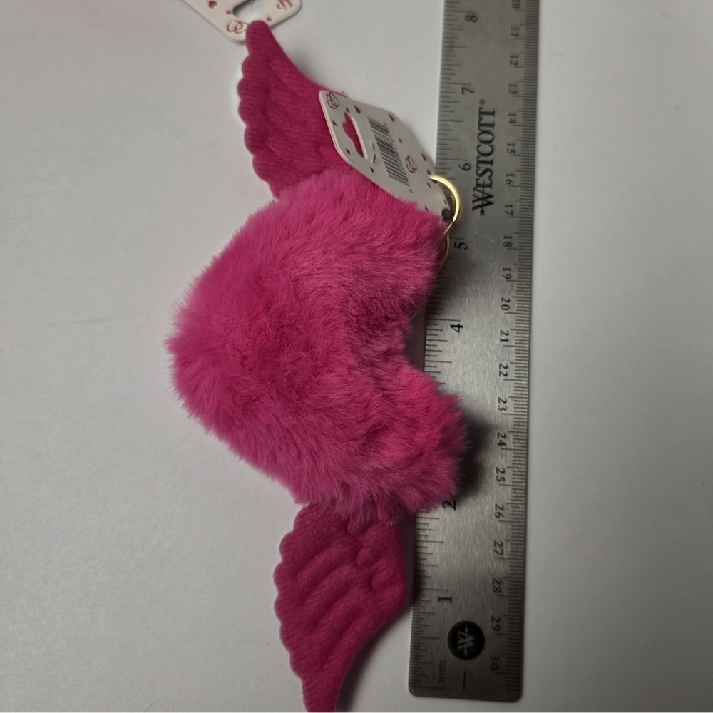 4 Heart Charms For Purses or Charms for Keys Pink #0468 - Picture 4 of 6